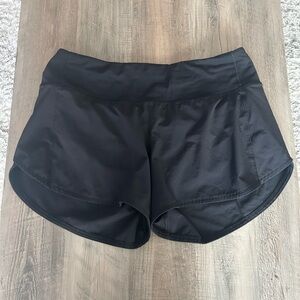 EUC Lululemon Speed Up Shorts *long 4”* Sz 8 *black*